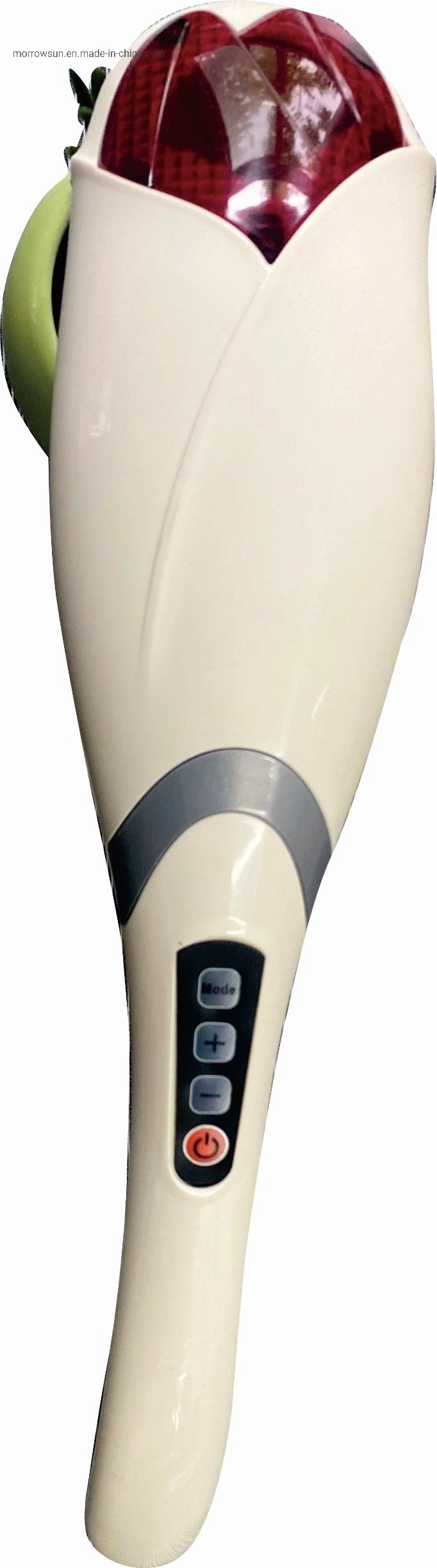 Cordless Lotus Design Whole Body Infrared Therapy Portable Handheld Massage Hammer with USB Cable and Multi-Vibration Heads