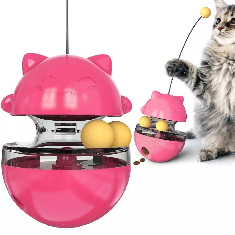 Cat Toy Funny Pet Training Tool Cat Leaking Food Ball Toy Educational Tumbler Toy Pet Supplies