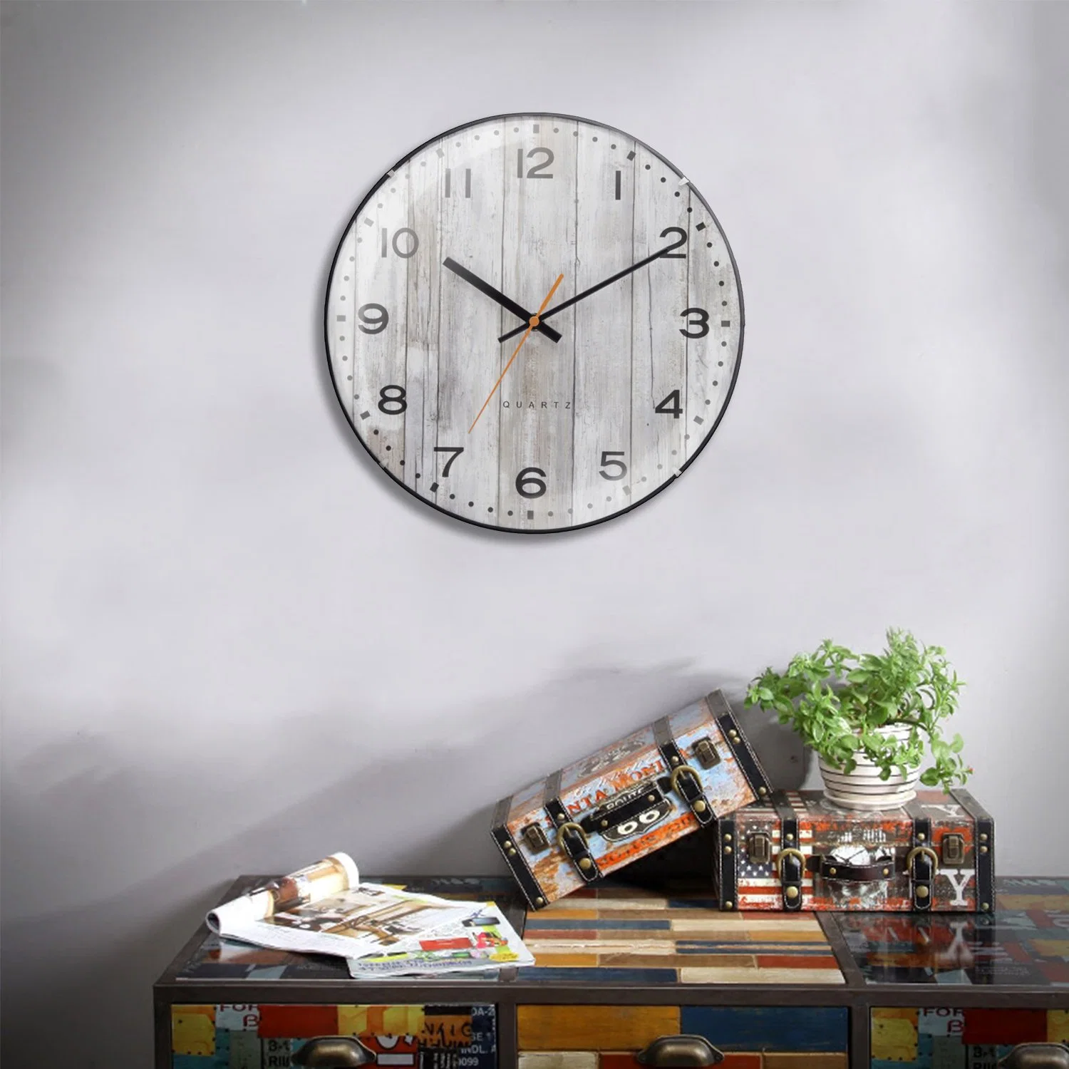 Home Decoration Custom Digital Wall Clock for Living Room