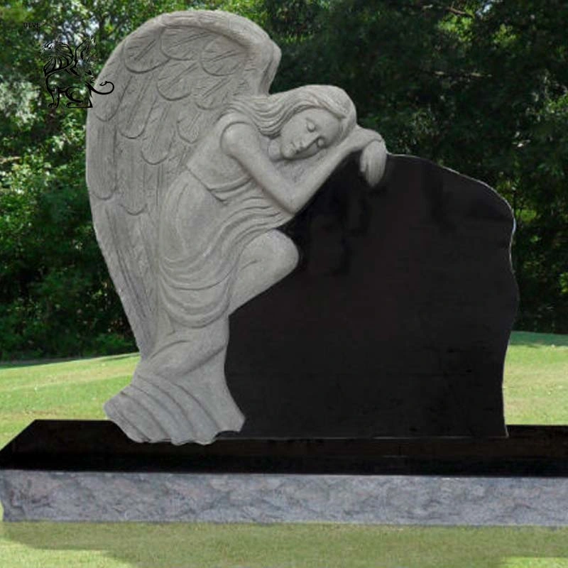 Heart Design Hot Sale Monuments Stone Classic Weeping Angle Gravestone Mty-08