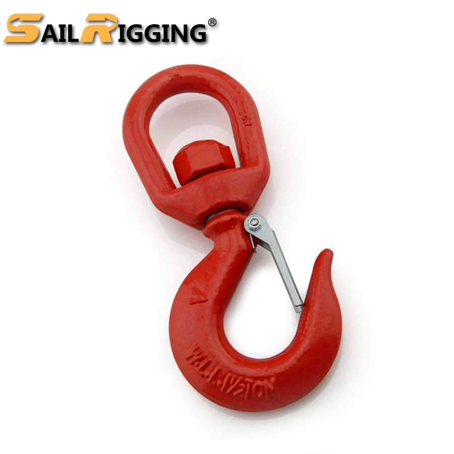 Us Type Drop Forged S-322 Swivel Hook with Safety Latch