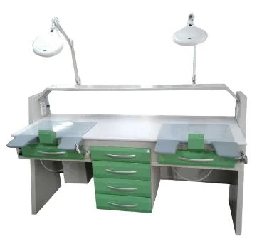 El metal de acero inoxidable equipos dentales de laboratorio dental Workbench Tabla