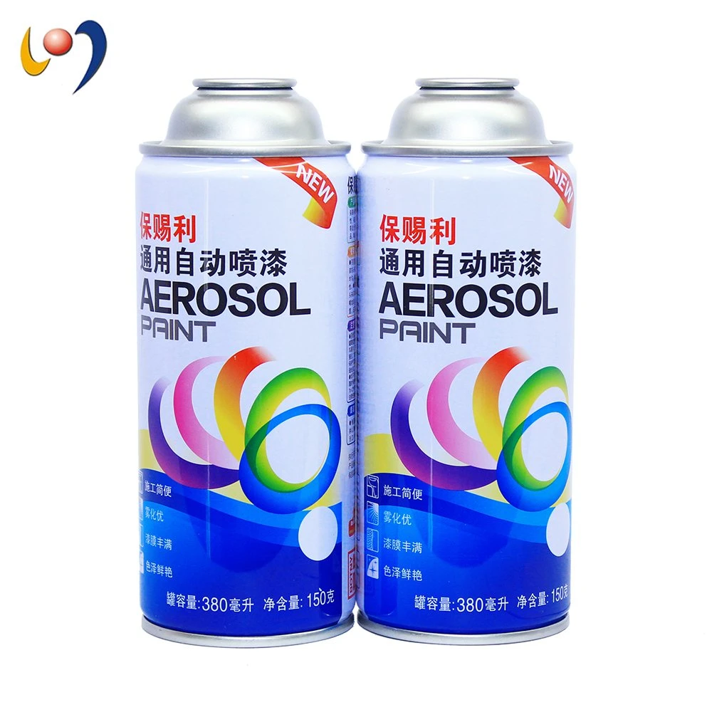 Custom Size Empty Cmyk Tinplate Aerosol Can for Paint Spray 65X158