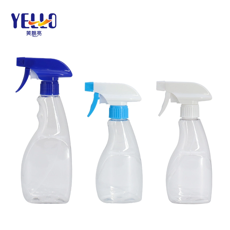300ml 400ml Pet Clear Fine Mist Detergent Container Household Plastic Trigger Spray Bottle