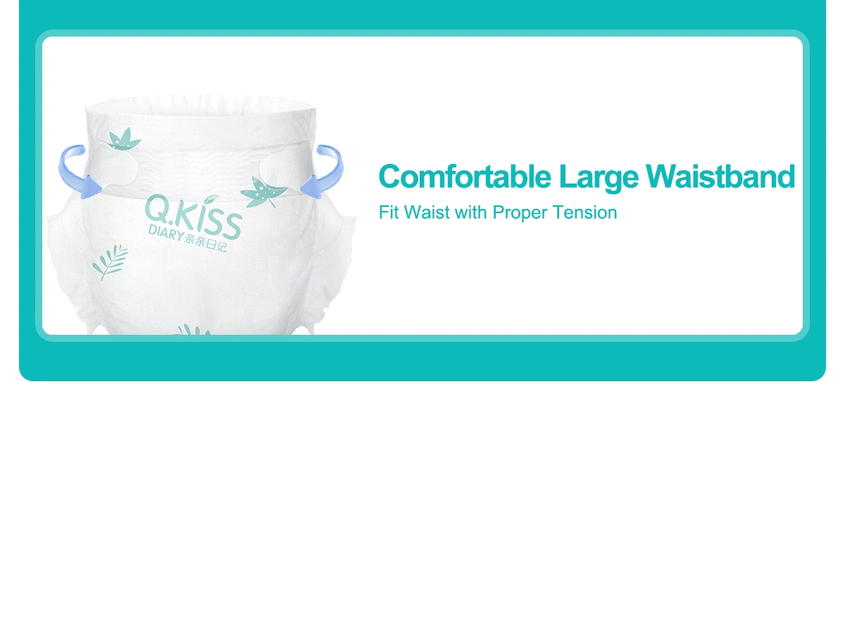 Q. Kiss Diary M Size Herbal Care Disposable Baby Nappy/Diaper