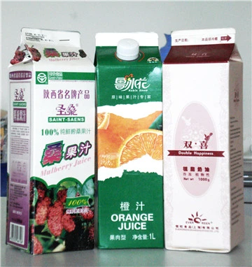 Aseptic Paper Cartons/ Fruit Drinks/Butter/Cow Milk/Juice/Wine/Yougurt/Gable Top Filling Package