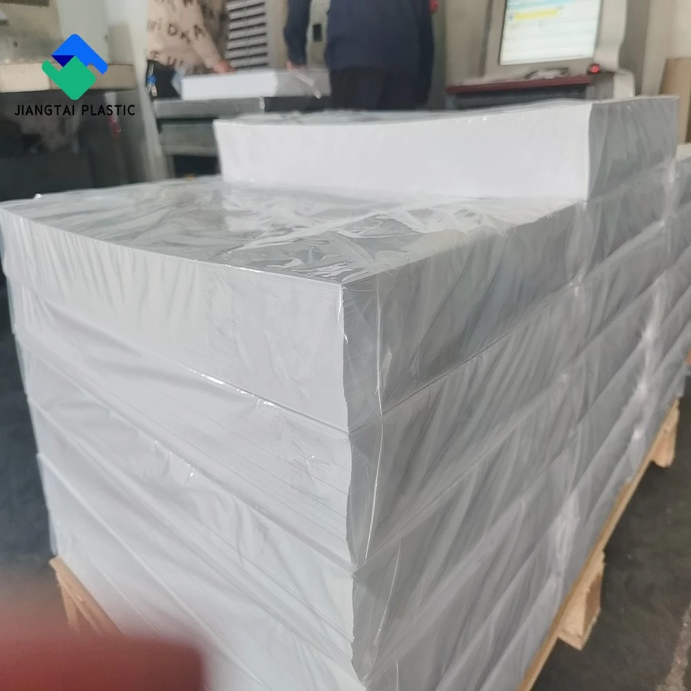 Jiangtai Opaque White Rigid Glossy Matt 1mm PVC Sheet for Offset Printing