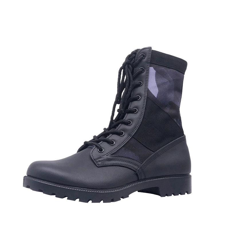 Mode Army Lightweight Leather Boots militaires imperméable tactique sécurité Chaussures de combat pour Homme