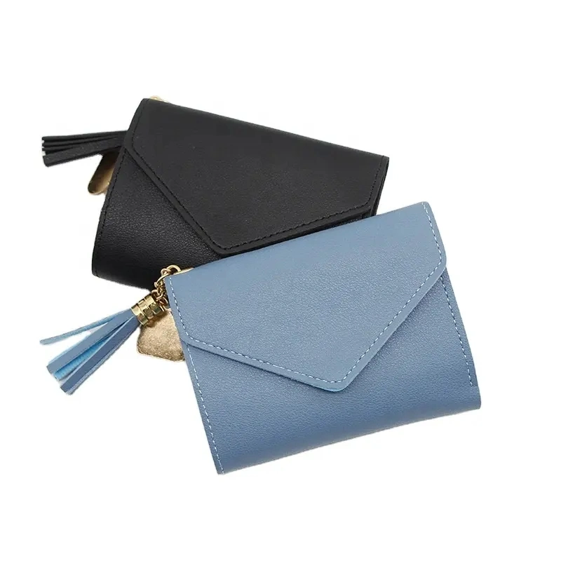 Womens Small Compact Bifold Luxury Genuine Leather Pocket Wallet Ladies Mini Purse with ID Card Case Gift Card Bag