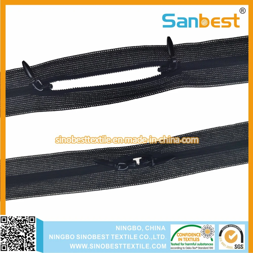 O Type Invisible Nylon Zipper for Garments