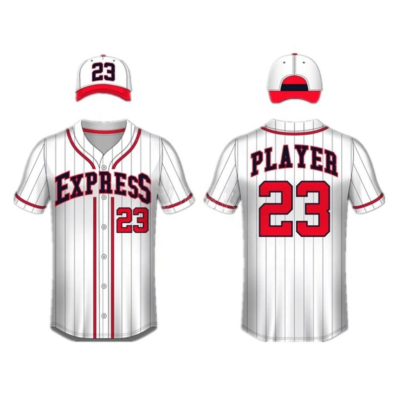 Broderie personnalisée en jersey de baseball entièrement teint Sublimation Softball Jerseys Softball Ensemble en jersey