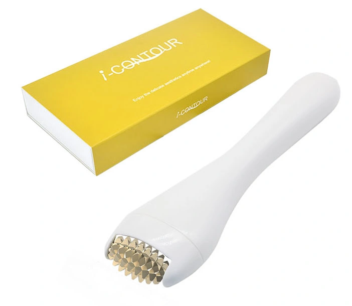 Massager Beauty Equipment Salon Home Use Sawtooth Mini Gold Ice Roller for Skin Care Massage