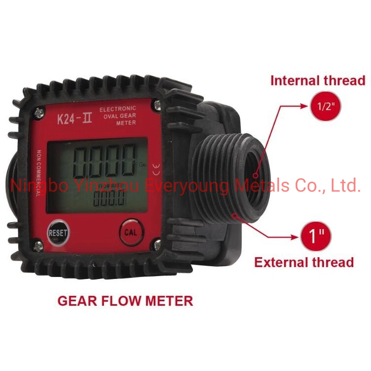 Fuel Flow Meter K24 Digital Diesel Flow Meter Liquid Control Flow Meter