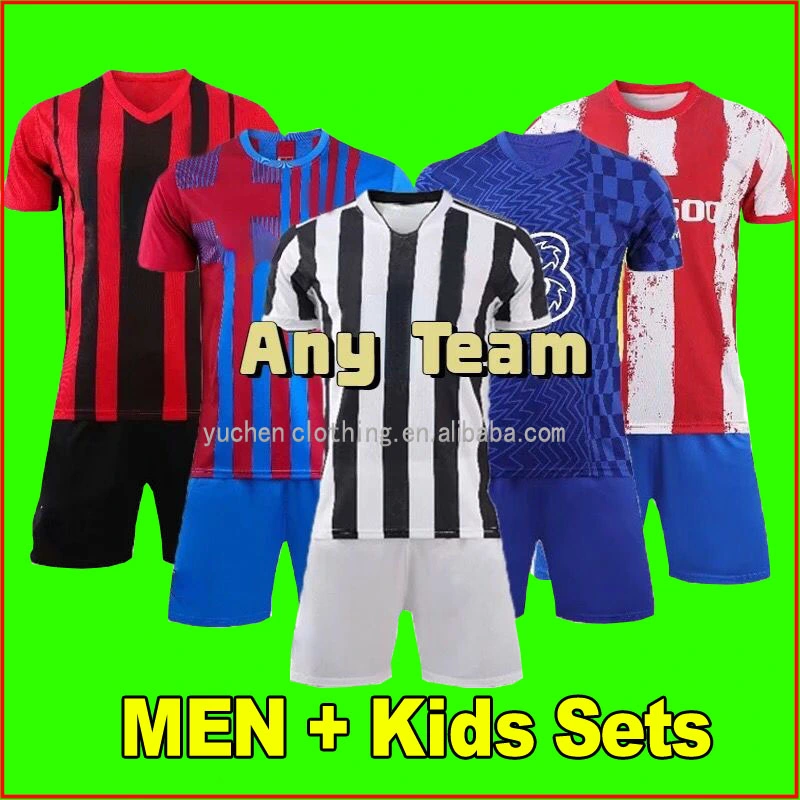 Kids Adults Sport Jersey Soccer Jerseys Sets Football Wear Football Team Tracksuit Sets