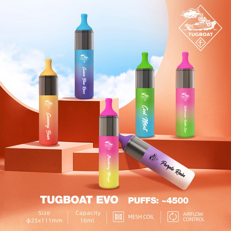 Tugboat Evo E Cigarro 4500 Elf Puff Bar Descartável Atacado Eu Vapo