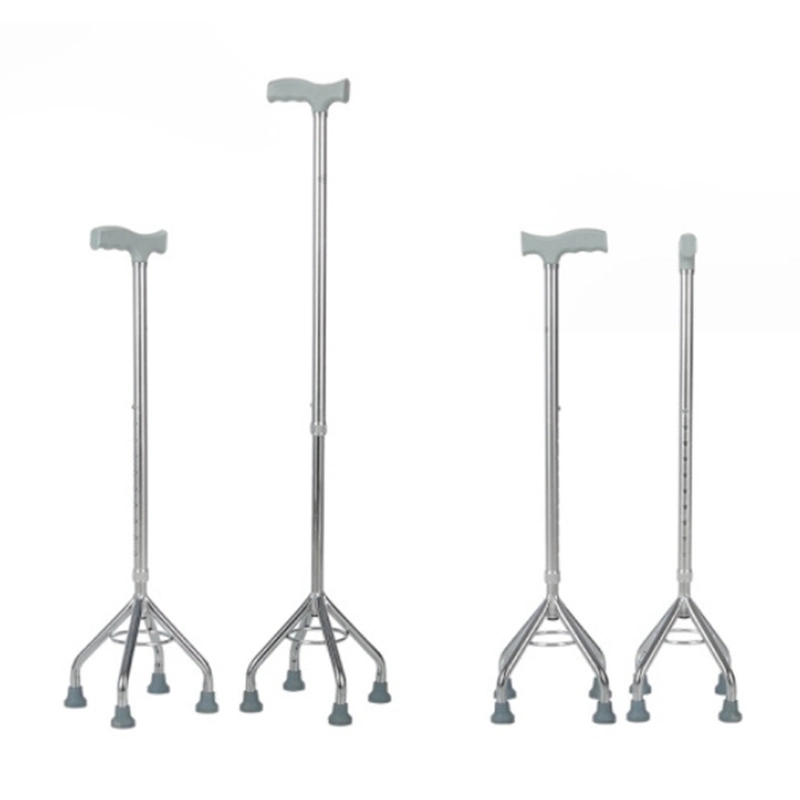 Adjustable Four Legs Cane Walking Stick Crutch for Hospital and Family with CE&ISO