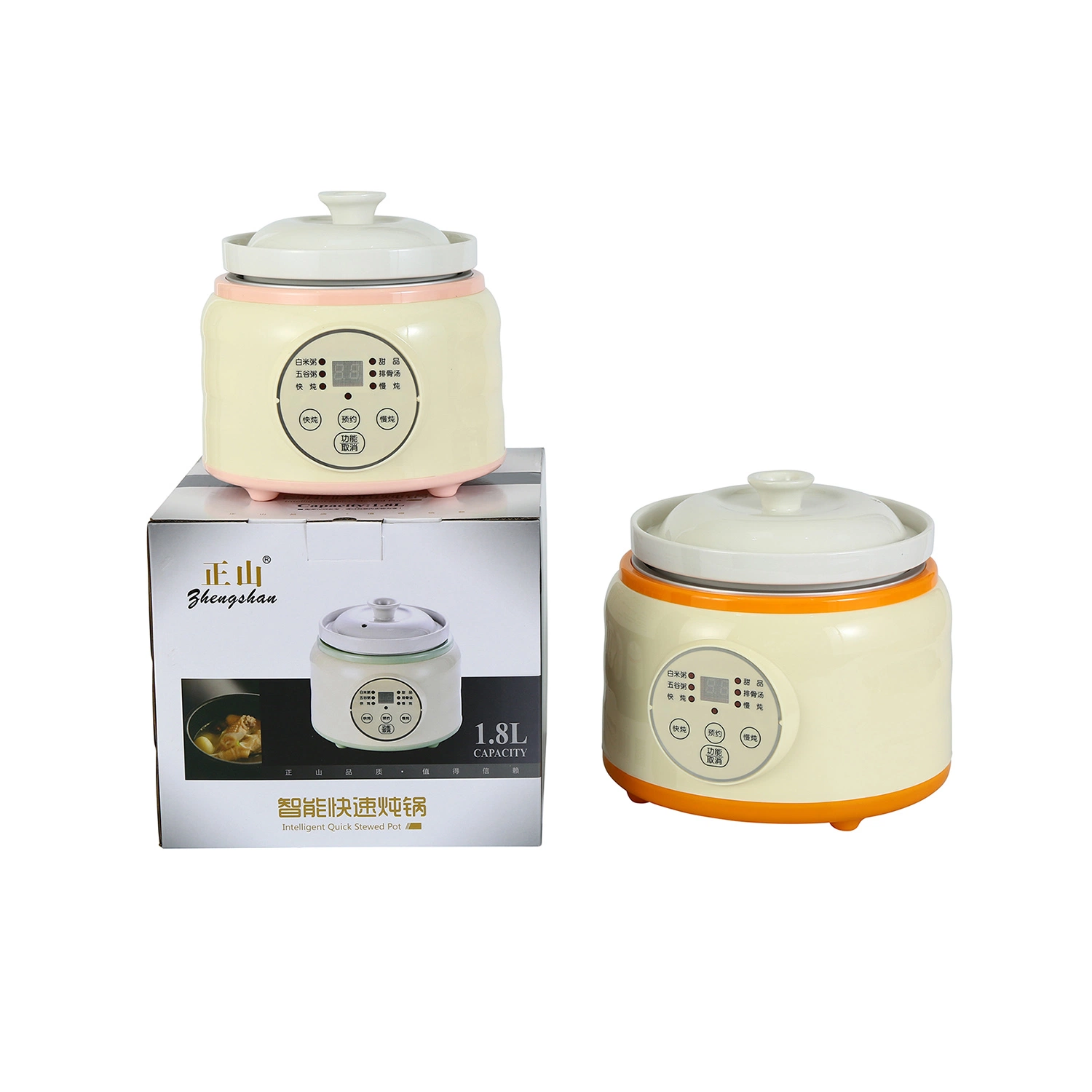 New Intelligent Quick Soup Pot Electric Casserole Micro-Computer Ceramic Electric Cooker Rice Cooker 1.8L