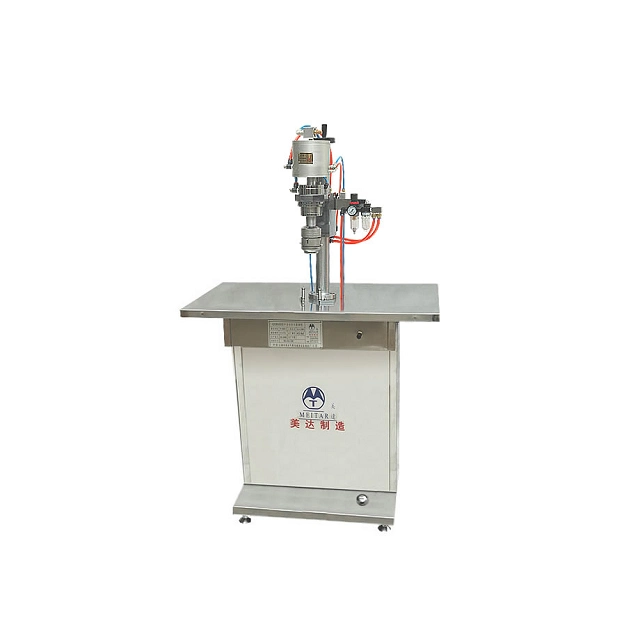 Semi Automatic Liquid Filling Crimping Gas Filling Aerosol Spray Can Filling Machine with CE