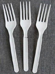 Biodegradable Compostable PLA Kitchen Utensils Tablewares Disposable Plastic Cutlery Fork