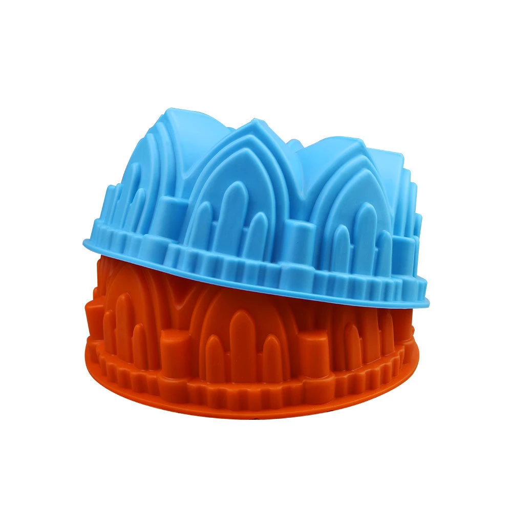 Silicone Chocolate Mold Kitchen Large Size Baking Tools Accessories Fondant Molds or Cakes Decoration Flower Crown Castle Bl17459