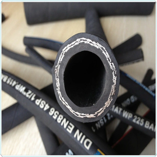 3/8-2 Inch SAE100 R12/4sp/4sh 400K Impluse Cycles High Pressure Spiral Reinforced Rubber Hydraulic Hose Factory Outlet OEM Accepted