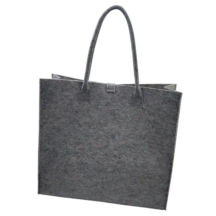 Reusable Custom Logo Good Quality Felt Non Woven Shopper Bag for Shopping