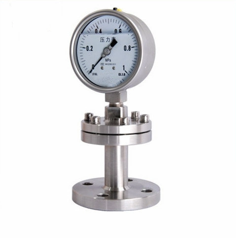 Diaphragm-Seal Pressure Gauge Filled with Silicone Oil