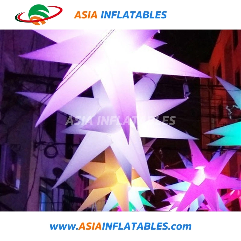 LED Inflatable Star with LED Lighting for Pub Stage Birthday Christmas Party Decoration