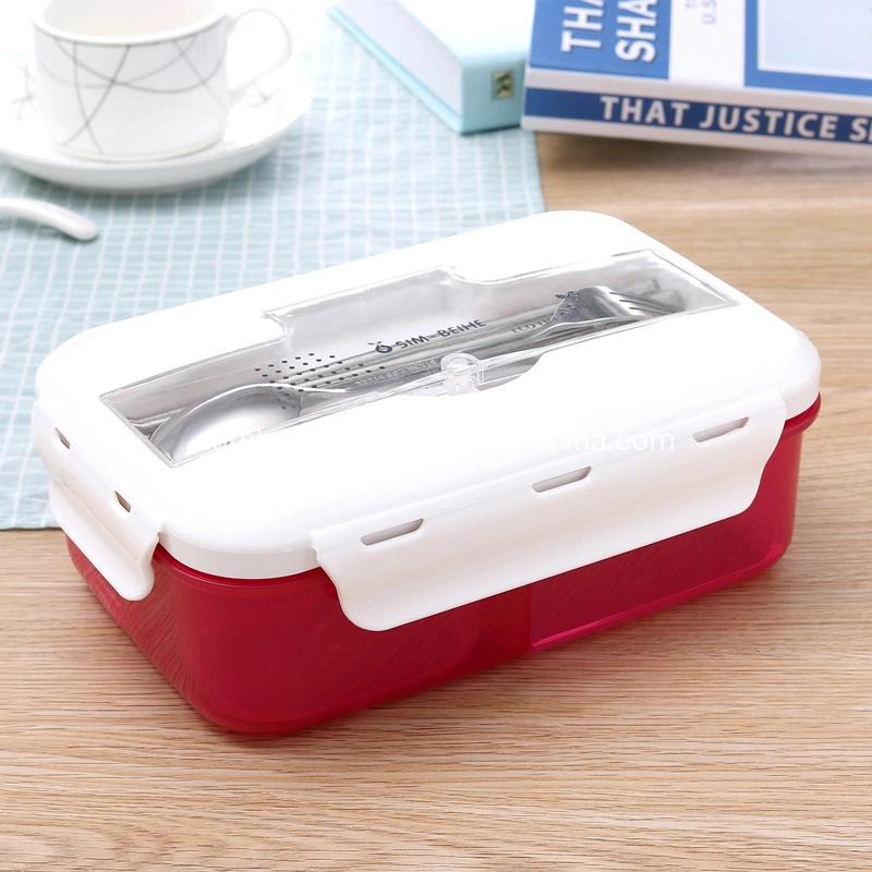 Double Plastic Lunch Box for Promotion