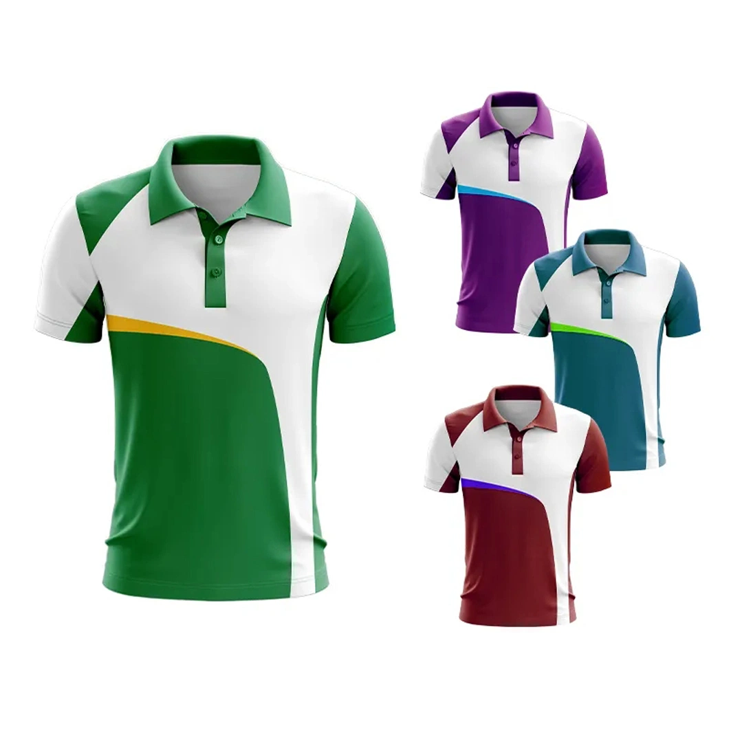 Custom Golf Dry Fit 100% Polyester Sublimation Tshirt Plus Size Men's Polo Shirt for Men