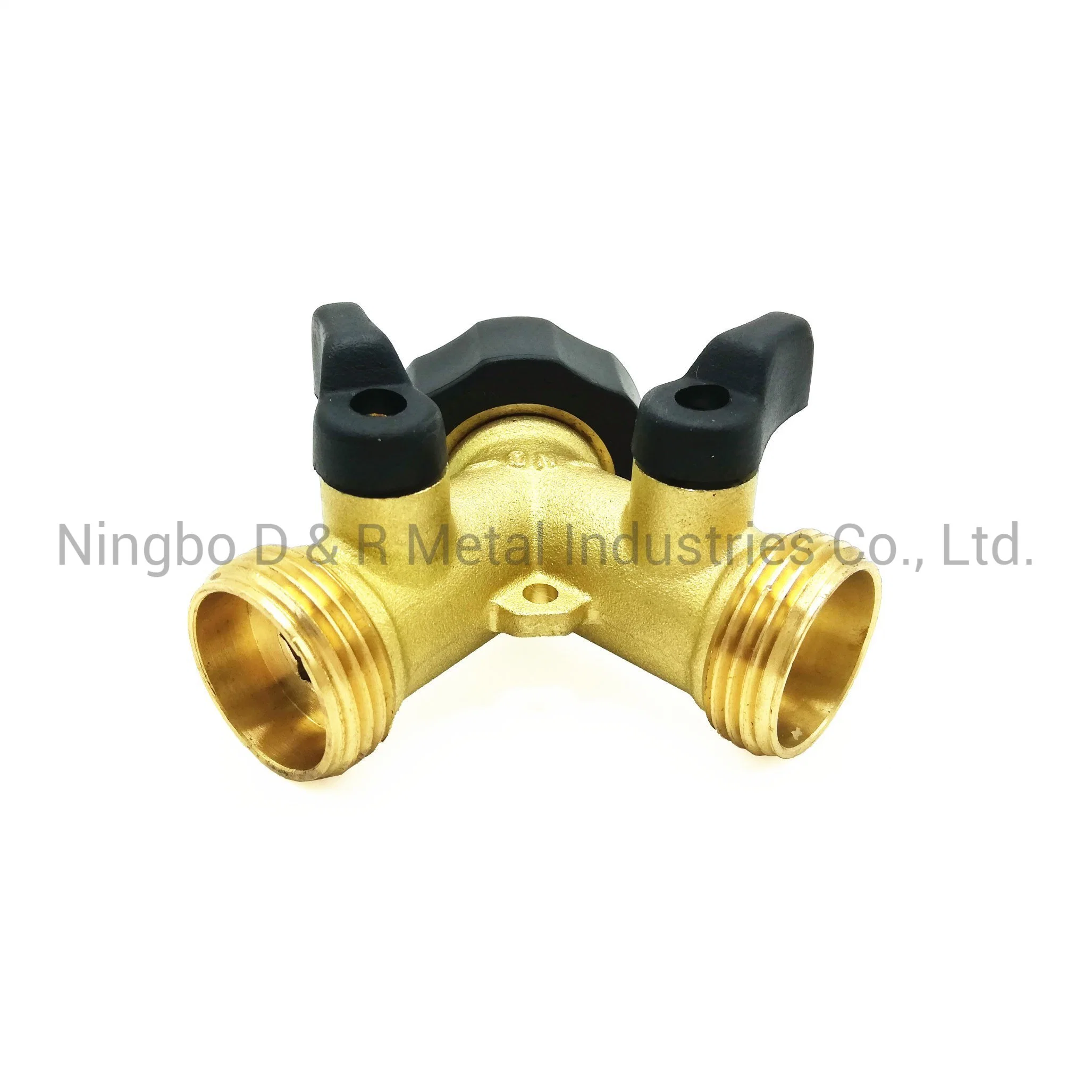 3/4" Tap Hose Splitter Brass Garden Irrigation Water Splitter