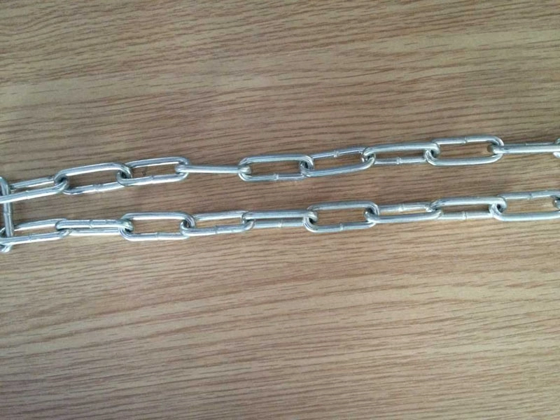 Zinc Plated Electro Galvanized DIN 5685 C Long Link Chain