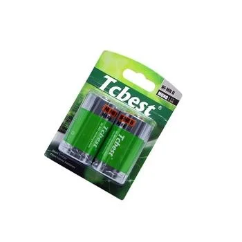 1,2V Ni-MH Batterie rechargeable de format D 8000mAh pour instruments jouets cuisinière à gaz Batteries caméra et microphone