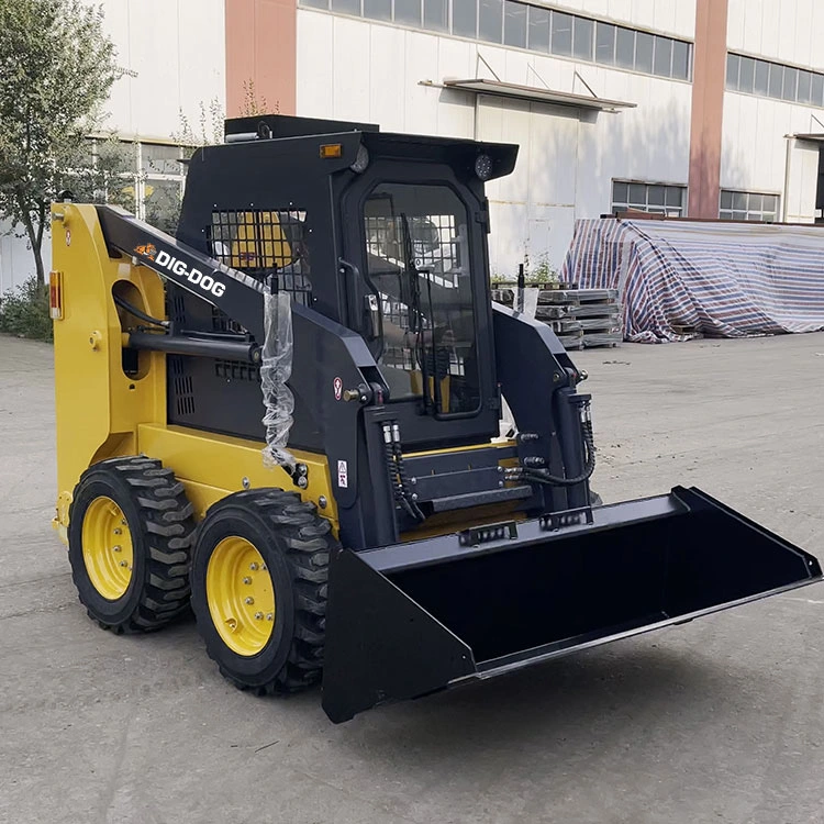 Construction Machinery Micro Skid Steer Wheel Loader with Brush Cutter