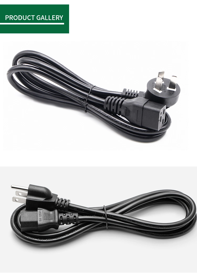 USA EU Tested Power Cord British Standard AC Power Plug 3 Pin Power Cord for Computer Server