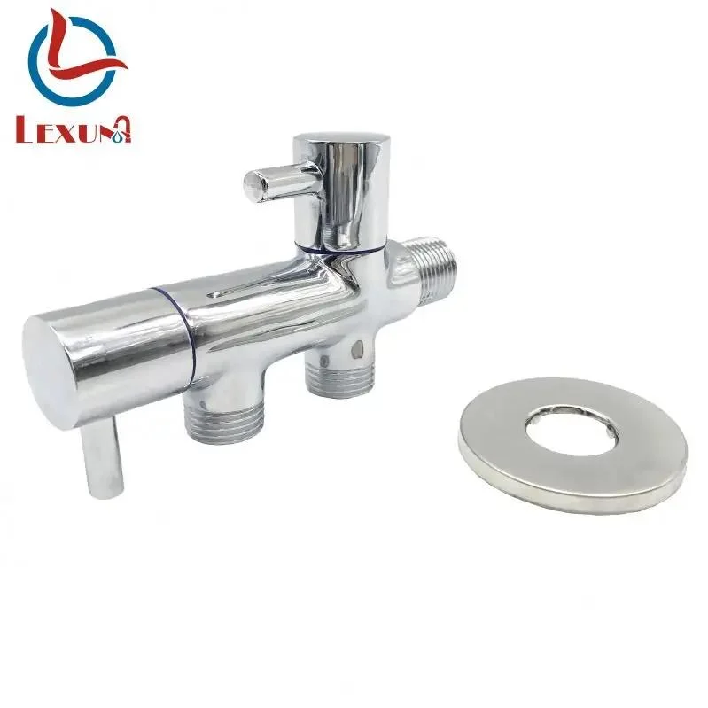 New Product 3 Way Brass Alloy Toilet Shower Angle Valve