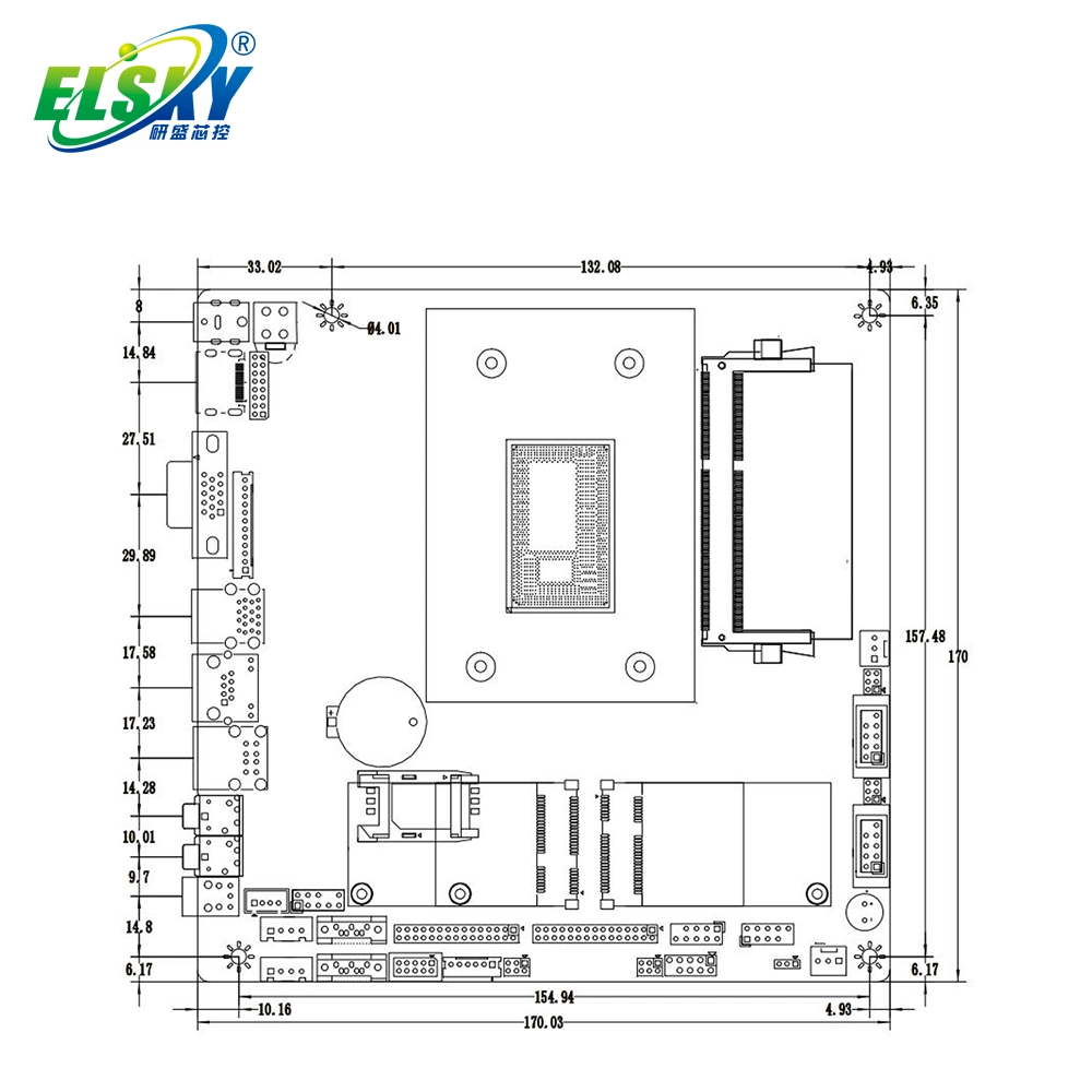 Haswell Elsky Broadwell Tdp 4K I3 de doble procesador X86 Edp Qm9400e Publicidad Pantallas de visualización digital de la Junta de Mini PC