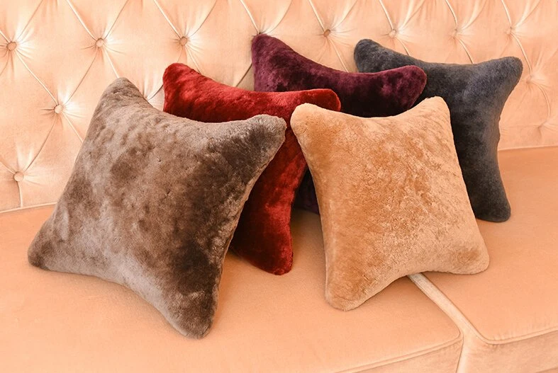 Premium Quality Real Sheepskin Cushions for Sofa Home Decor