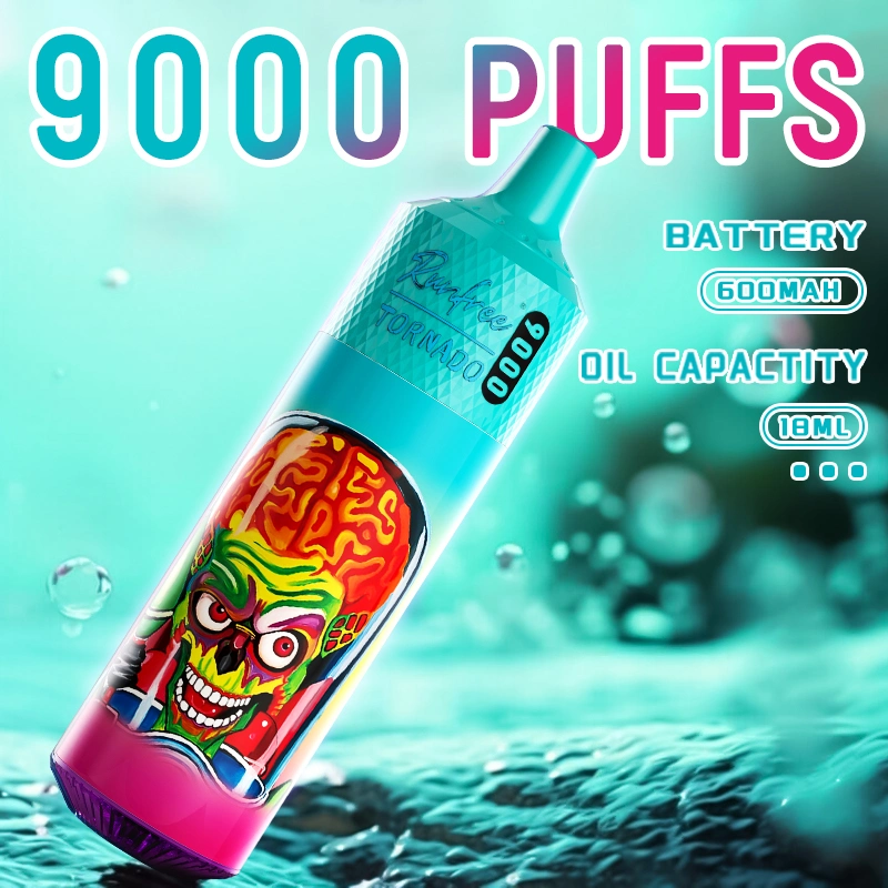 Runfree Disposable/Chargeable Vape Wholesale/Supplier Peach Berry Mango Fruits Flavors Big 9000 Puffs Vapers