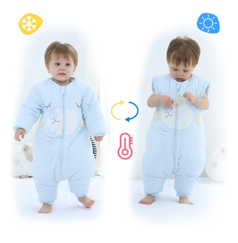 Nouveau design de vêtements pour bébé 100% coton d'hiver de l'impression d'usure à manchon long Sac de couchage pour bébé