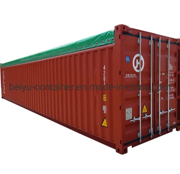 40FT Open Top Container with Tarperlin or Steel Roof