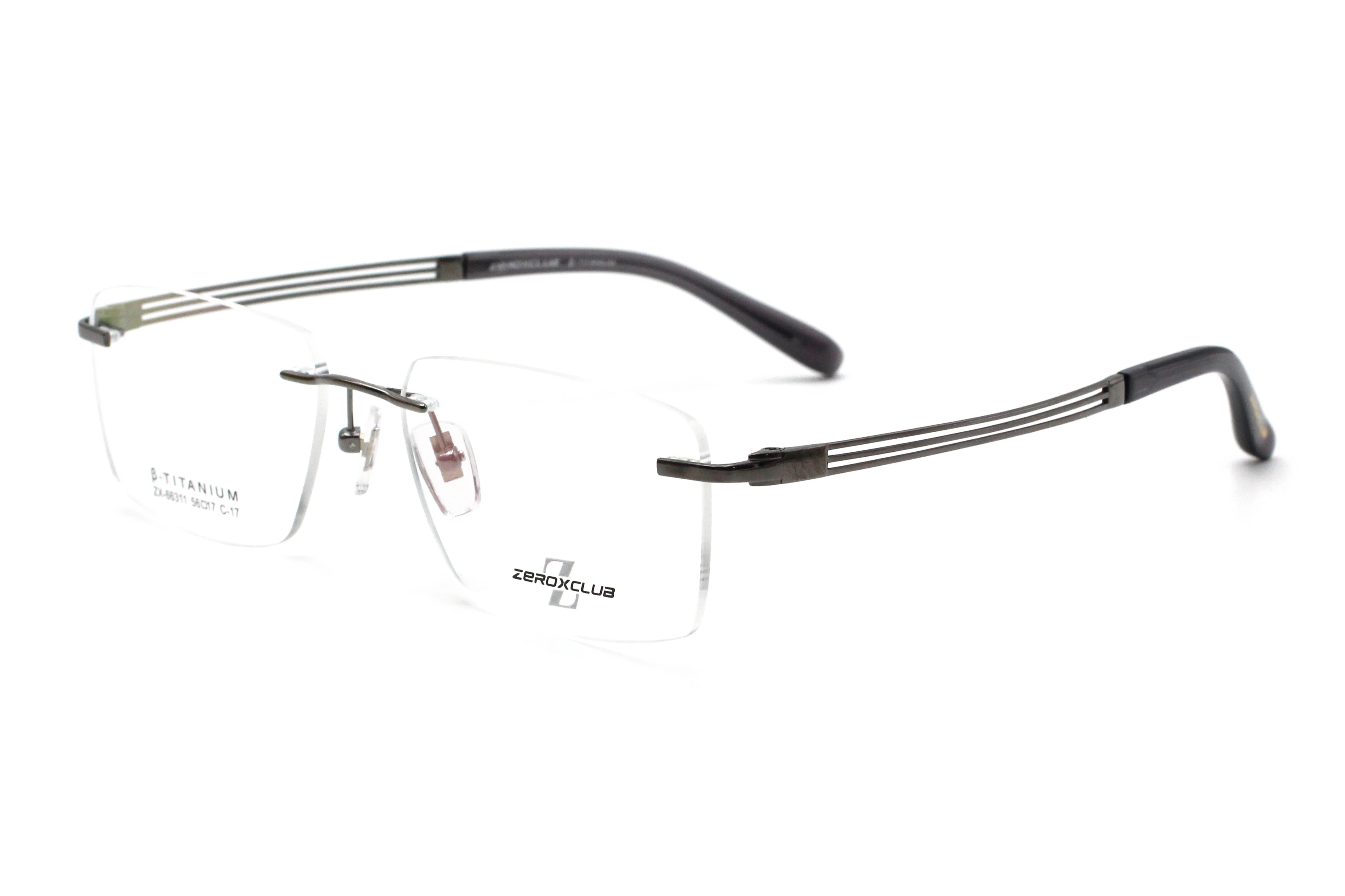 Wholesale/Supplier Pure Titanium Rimless Frames Spectacle, Titanium Eyeglasses Frame for Man