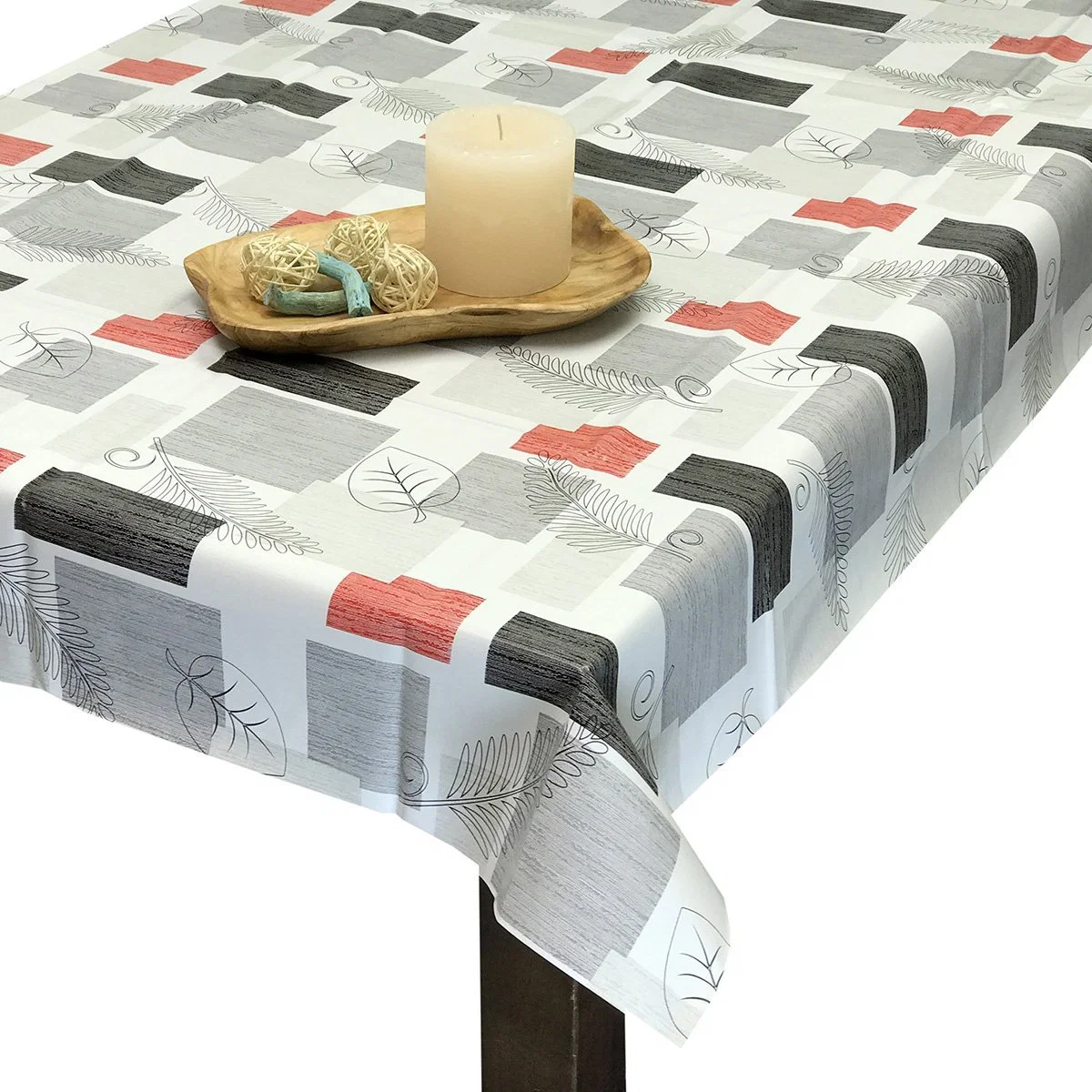 Transparent Plastic Wipeable PVC Tablecloth