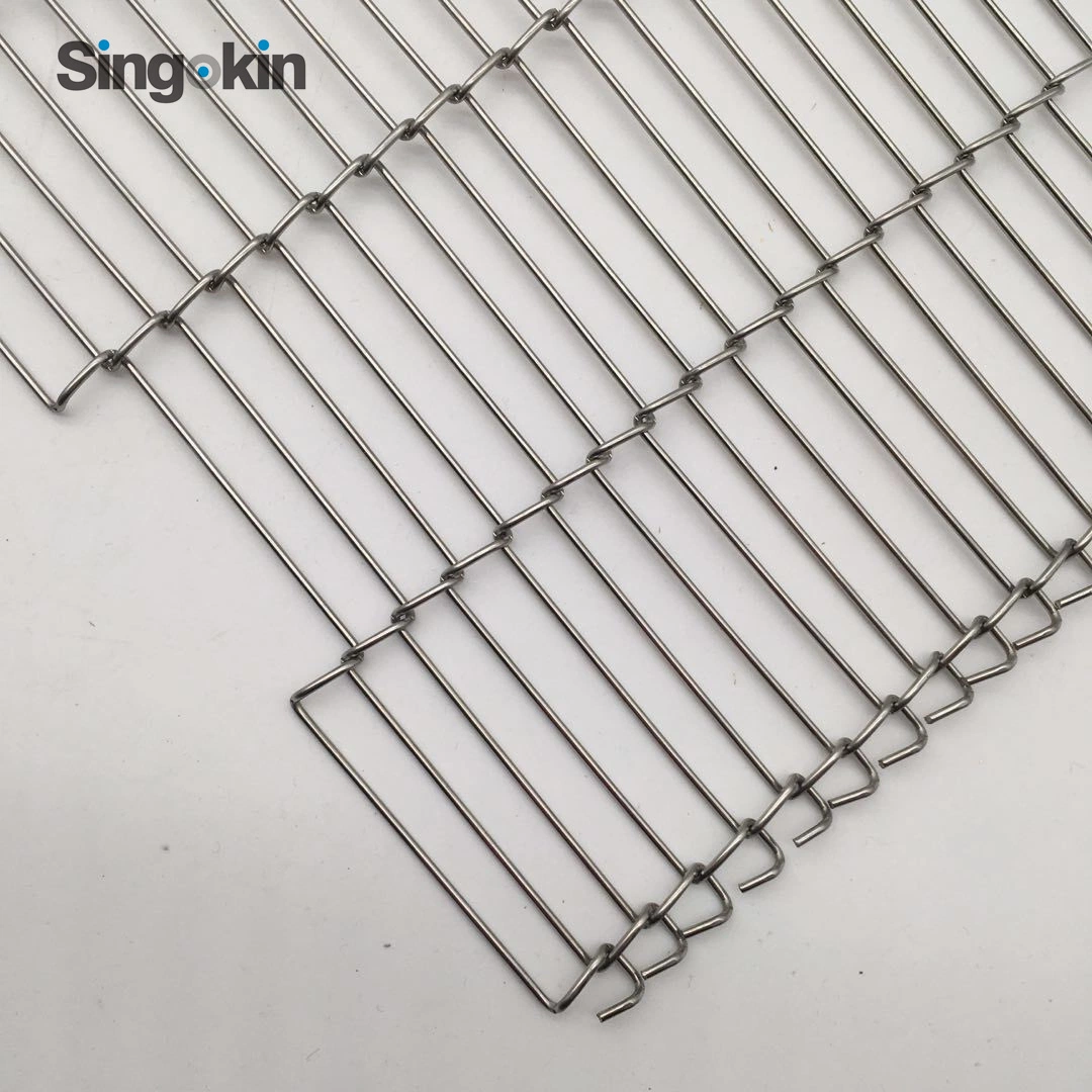 Heat Resistant 304 316 Stainless Steel Flat Flex Wire Mesh Conveyor Belt