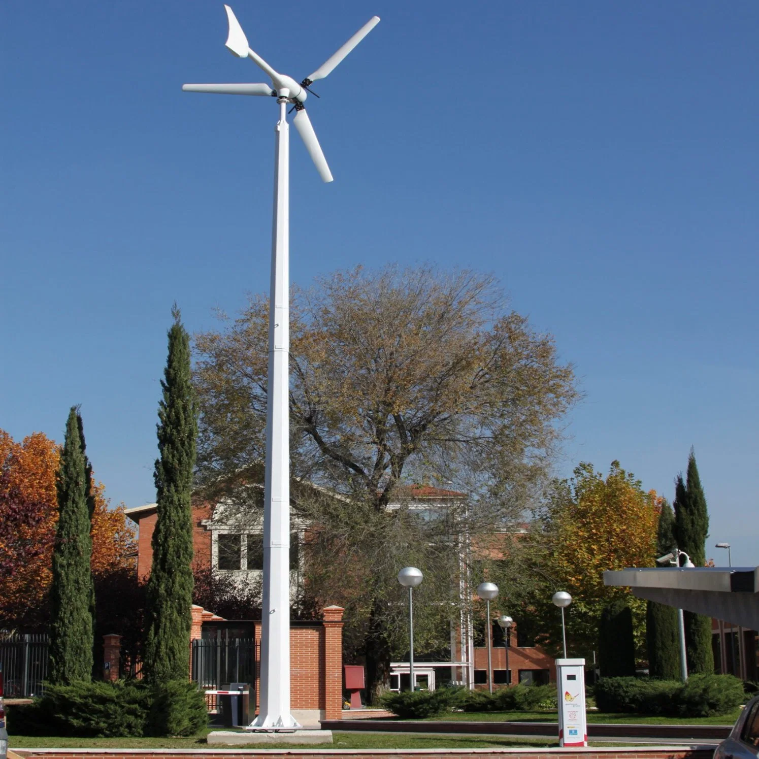 La inclinación de la generación de aerogeneradores Torre Polo plegable