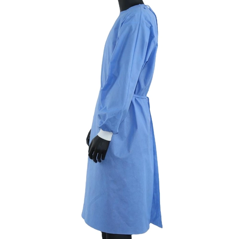 Doctor's Reusable Long Sleeves Washable Surgical Gown Medical Doctor Gown Operating Room Surgery Uniform