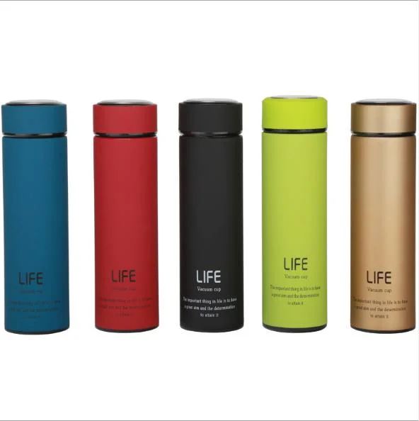 Wholesale 500ml Sport Smart Drink Water Bottles Double Wall Vacuum 304 Insulated Stainless Steel Water Bottle with Custom Logo