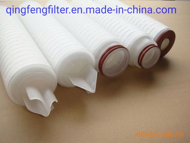 10 Inch Water Filters Diameter 69mm 5 Micron Absolute Depth PP/PVDF/PTFE/Pes/Nylon/Ca Pleated Filter Cartridge for Paints Inks and Coatings