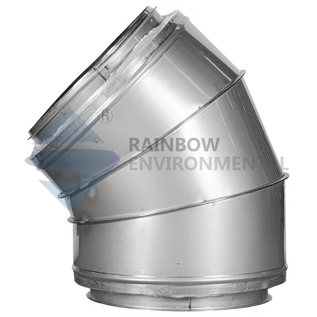 Indoor and Outdoor Ventilation System Flange Stainless Steel Air Duct Air Conditioning and HVAC Pipe Chimney