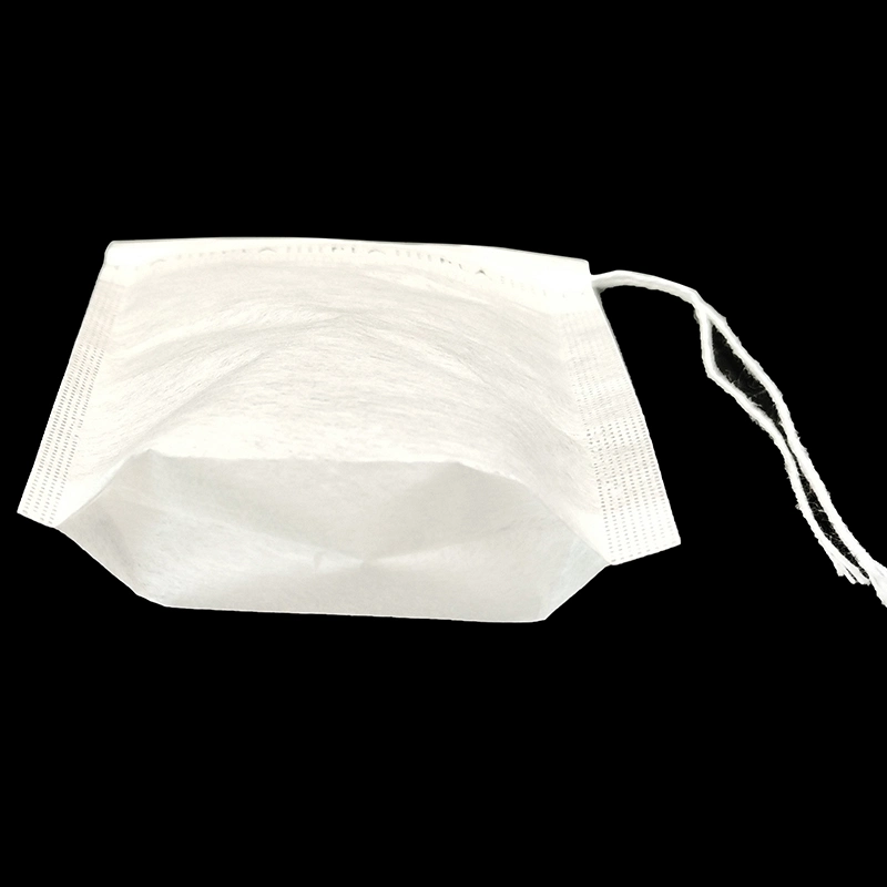 Food Grade Drawstring PLA Corn Fiber Empty Pyramid Shape Tea Bag Packaging